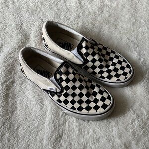 Vans Classic Checkerboard Slip On Shoes